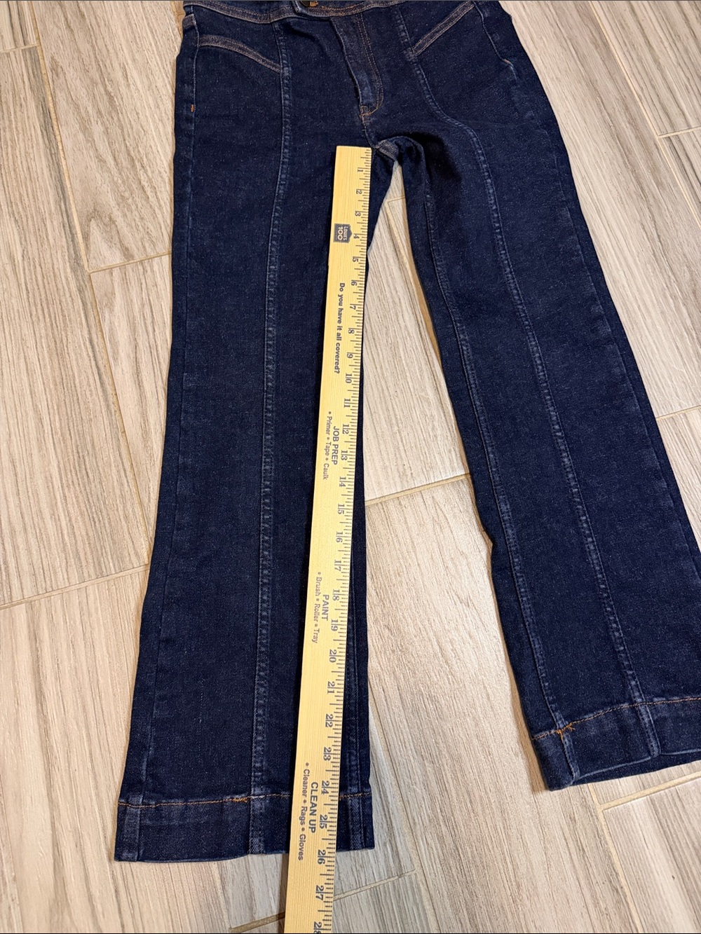 Pilcro Indigo High-Rise Flare Jeans - Picture 8 of 10